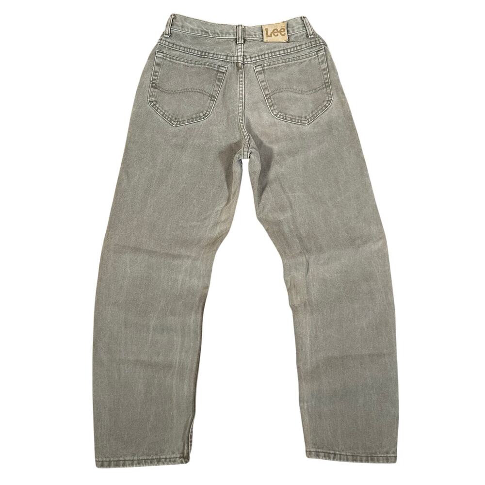 Vintage Lee 200-8981 Gray Green Brown Wash Denim Jeans USA Straight Leg 29x29